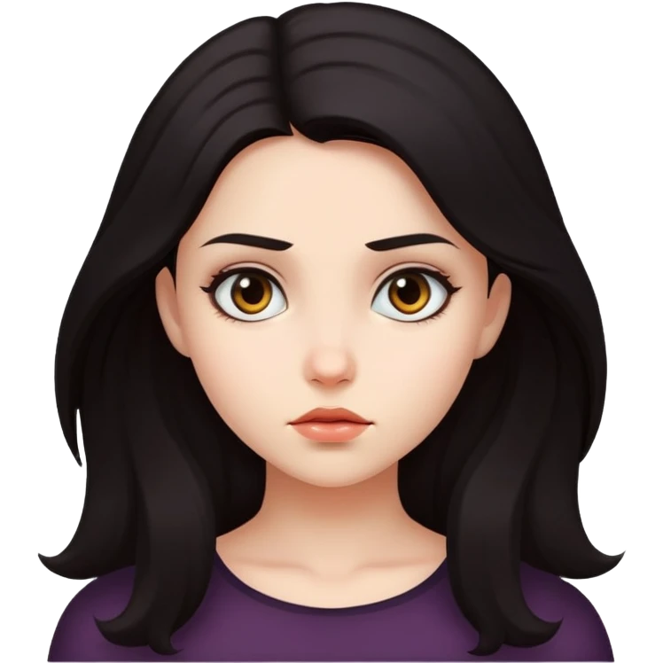 a girl being mysterious emoji