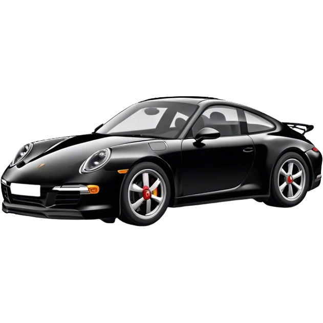 Porsche 911 - Porsche (Model Year: 2021) (Iconic colour: Black) emoji