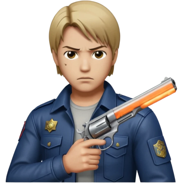 Leon s kennedy took his pistol emoji
