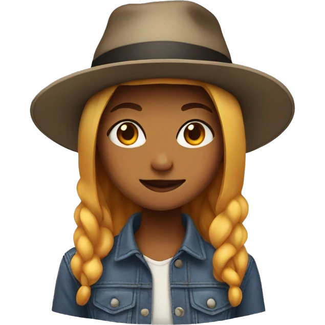 short girl wearing a hat  emoji