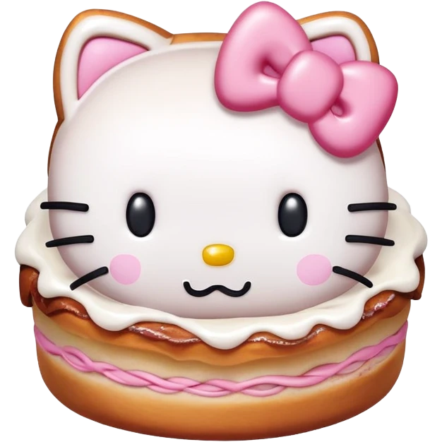 Cinnamon roll from hello Kitty emoji