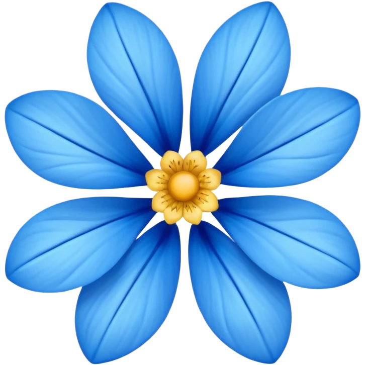 blue flower emoji