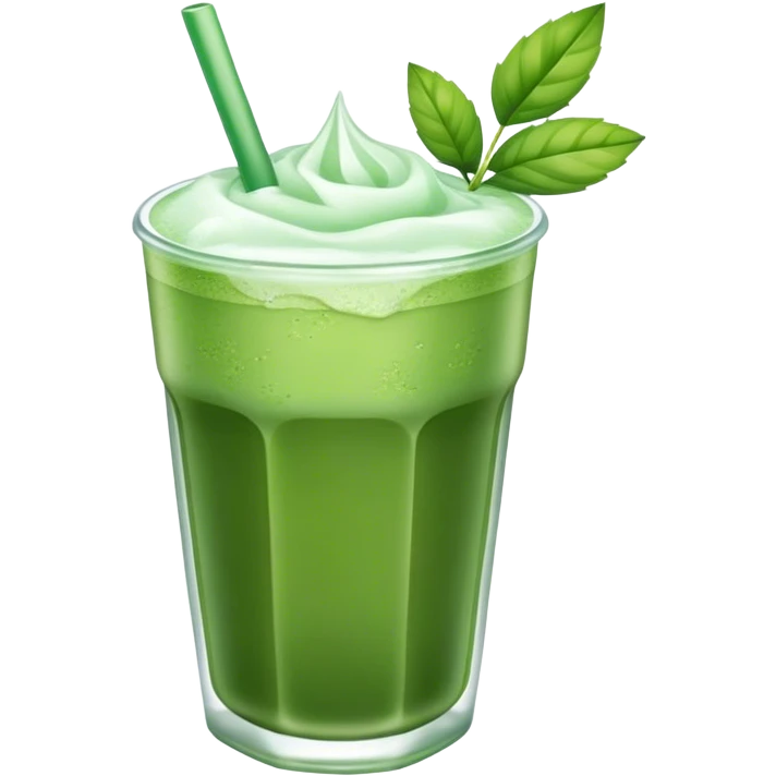 Iced matcha emoji