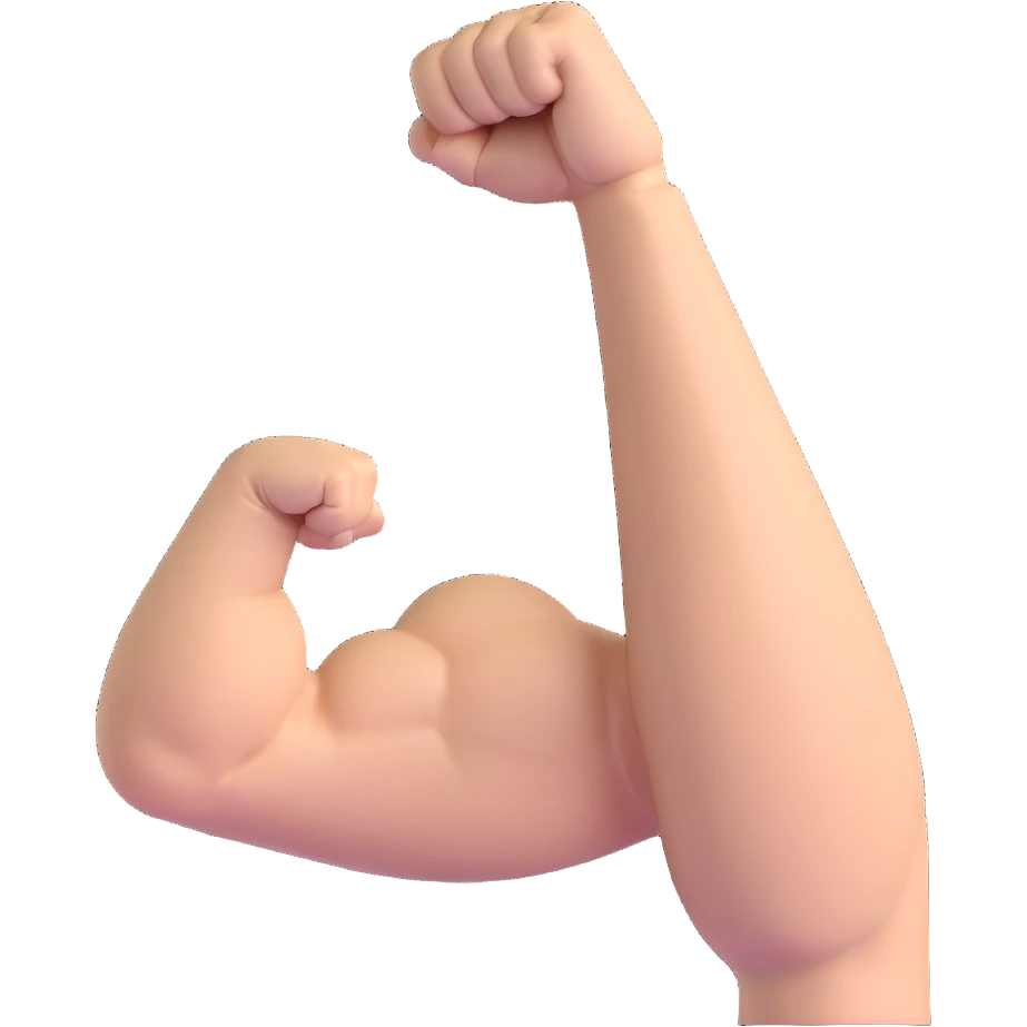 flexing muscle arm emoji