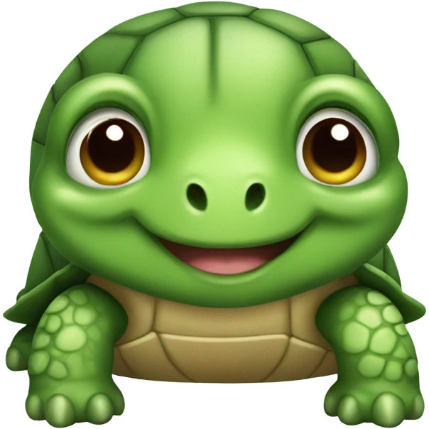 A cute little turtle emoji