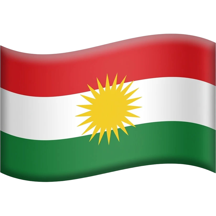 Kürdistan bayrağı emoji
