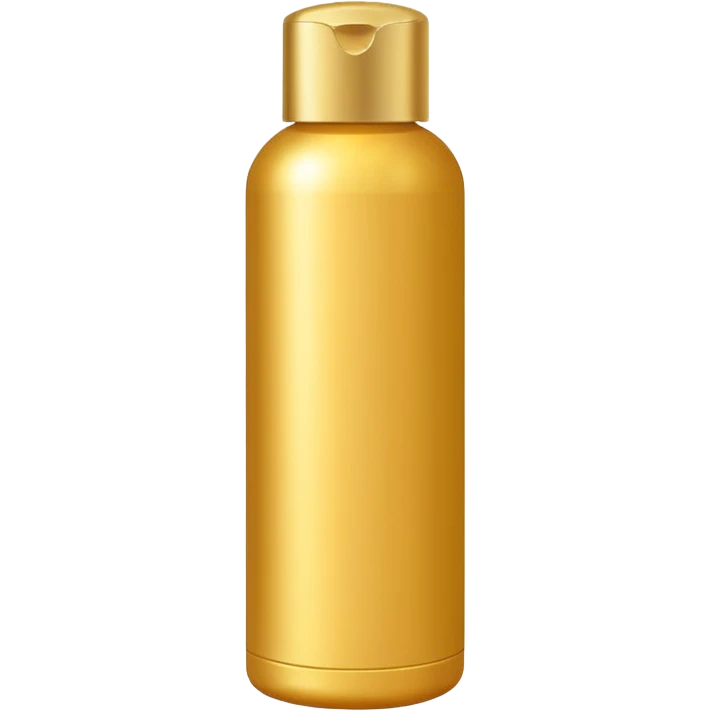 shampoo bottle in golden colour emoji