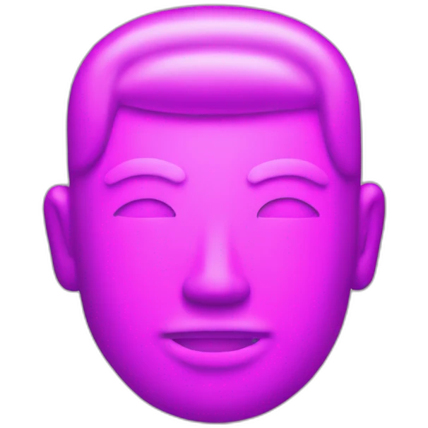 Juicy booty neon sign style man emoji