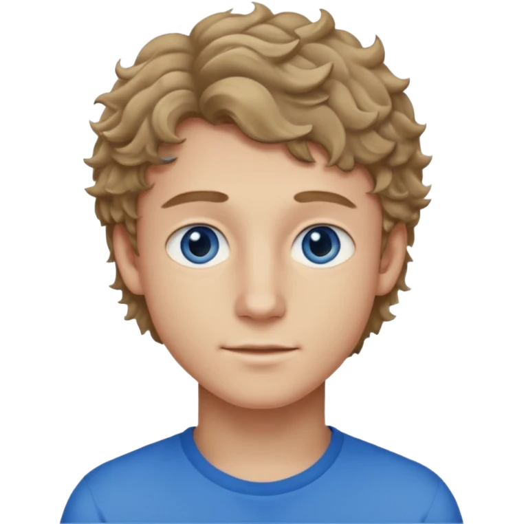 20 year old boy with slightly curly dark blonde hair and blue eyes with 20 year old girl with brown hair and blue eyes (girl is brunette (straight hair), boy is blonde.) BLONDE BOY emoji