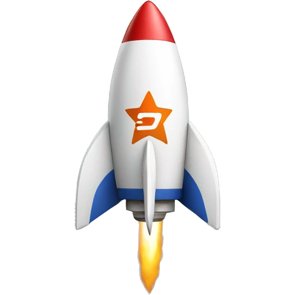 Rocket with $ logo  emoji