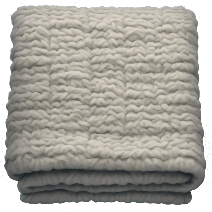 Winter blanket folded emoji