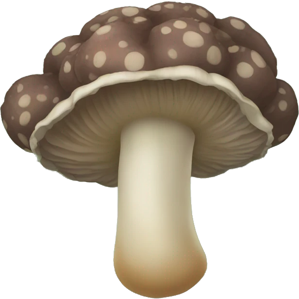Turkey tail mushroom emoji