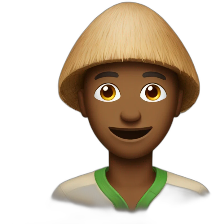 Coconut man emoji