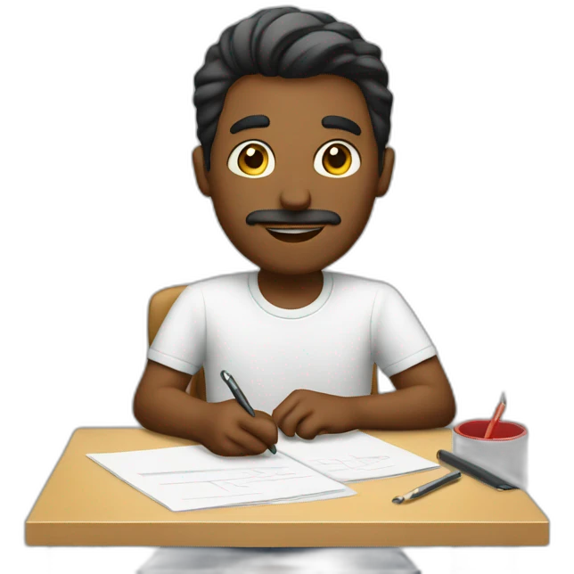 Man editing  emoji