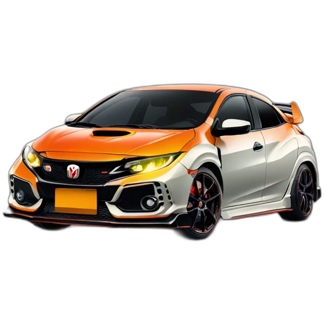 orange civic type r emoji