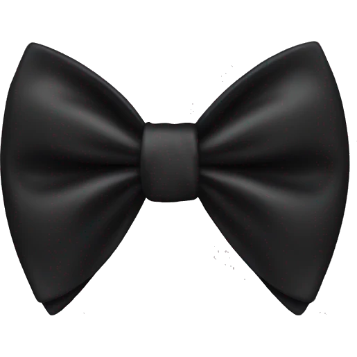 black bow tie emoji