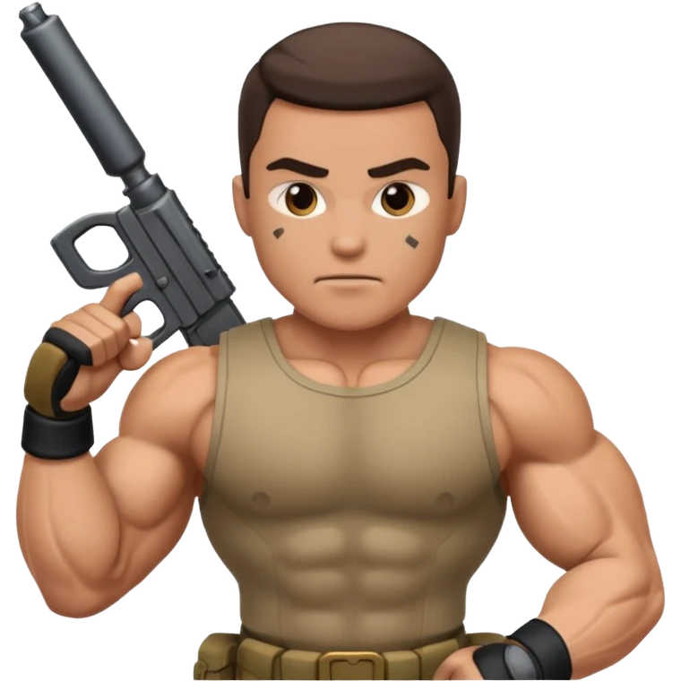 fully armed man emoji