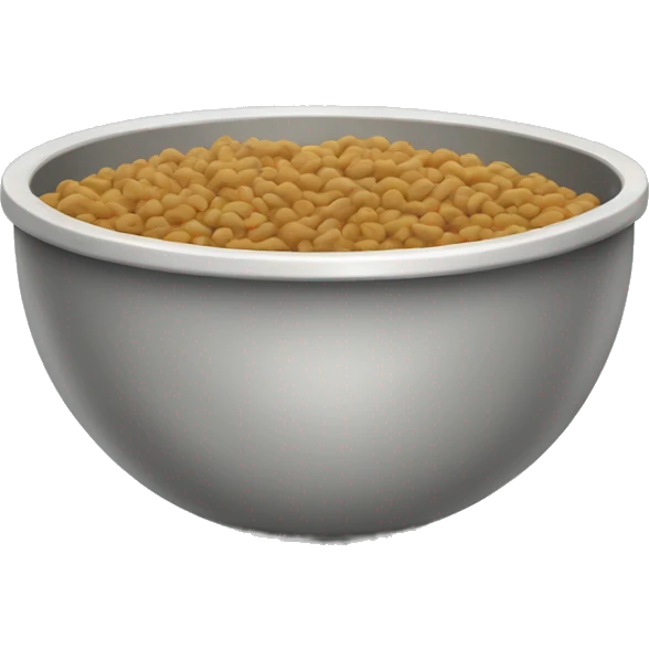 A bowl of wet cat food emoji