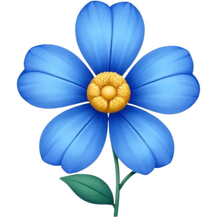 Blue flower emoji
