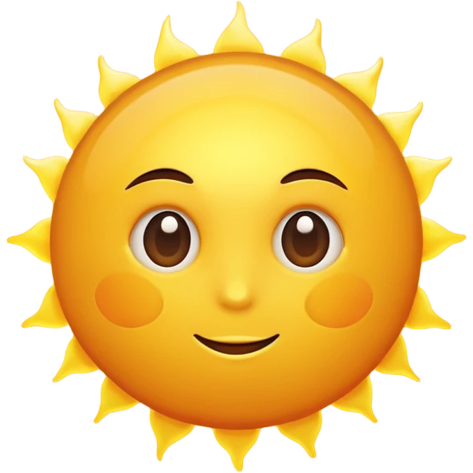 yellow sun emoji