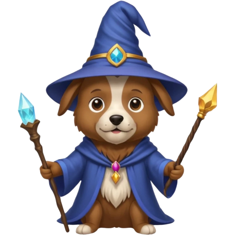Dog wizard emoji