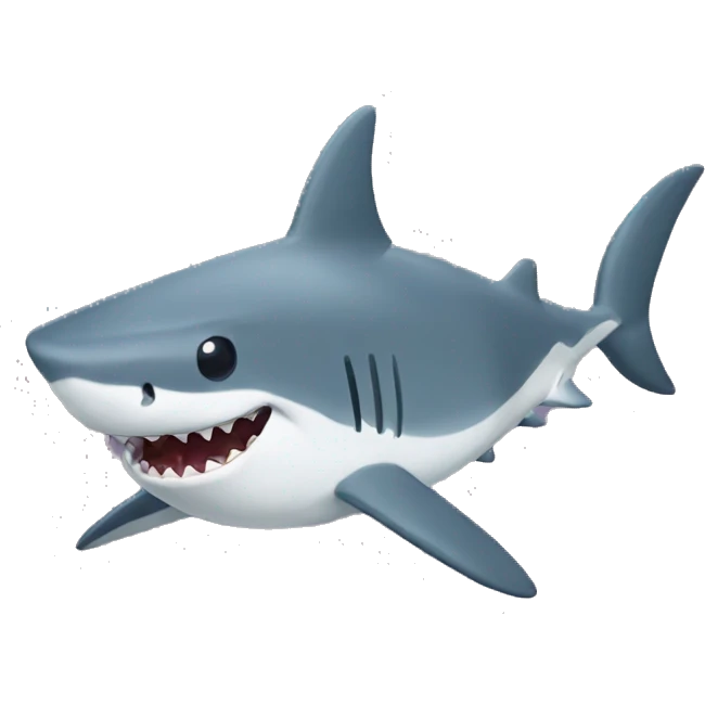 shark with froghat emoji