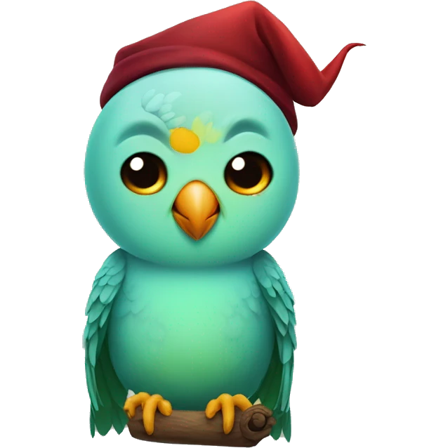 Parakeet with Satan hat emoji
