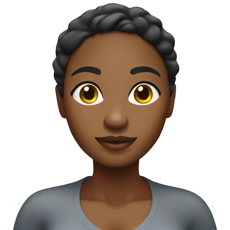 Black massage therapist woman having massage emoji