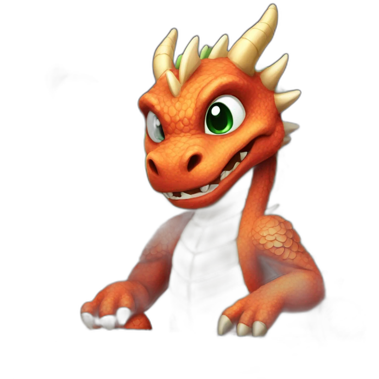 Dragon who play video games emoji