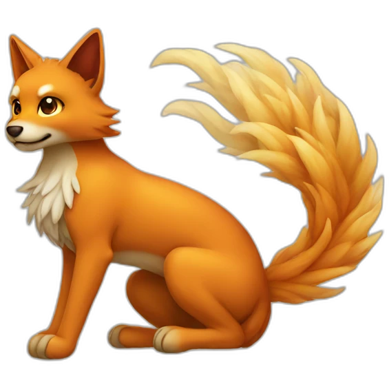 nine tails sitting emoji
