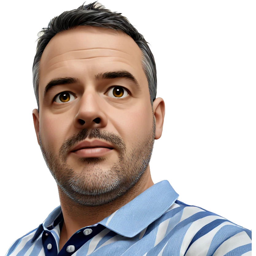 striped shirt indoor portrait emoji