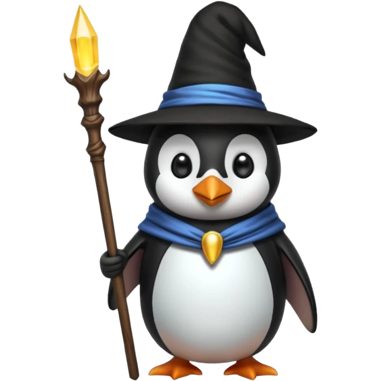 Penguin Wizard emoji
