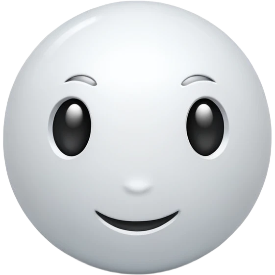 3d white sphere emoji