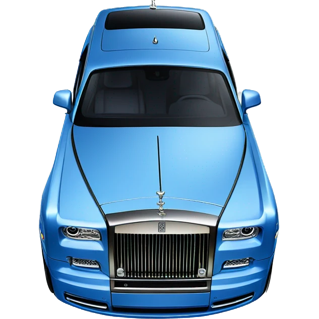 A  Rolls Royce Phantom blue emoji