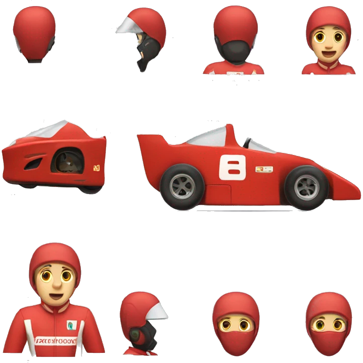 race car animated emoji