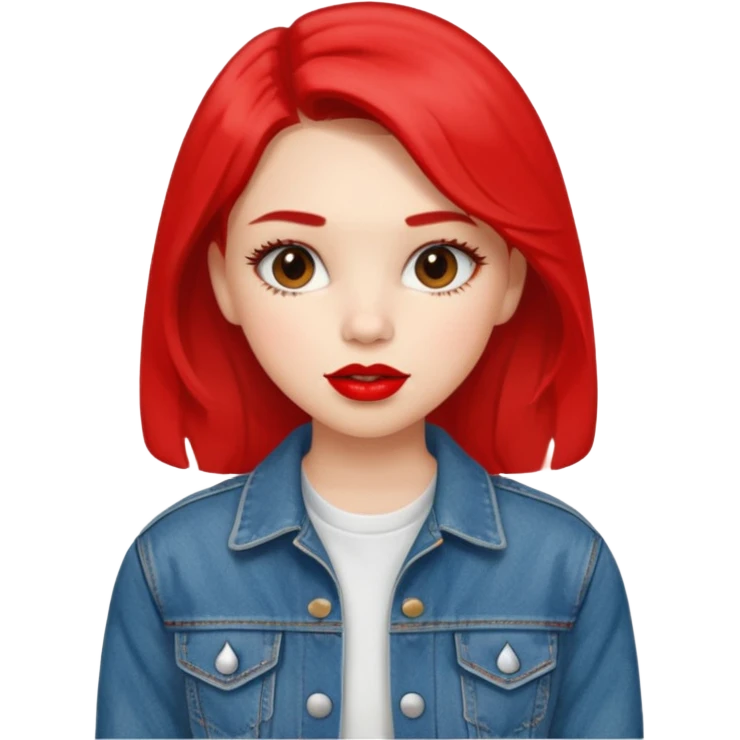 a teenage girl wearing retro clothes emoji