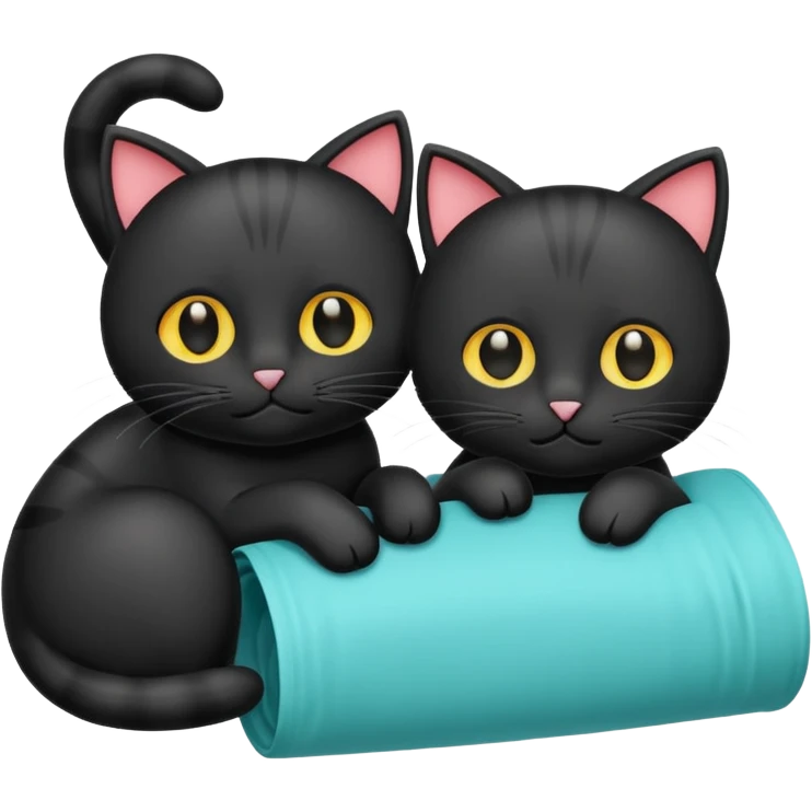 get well soon with black cats and Stu sign emoji