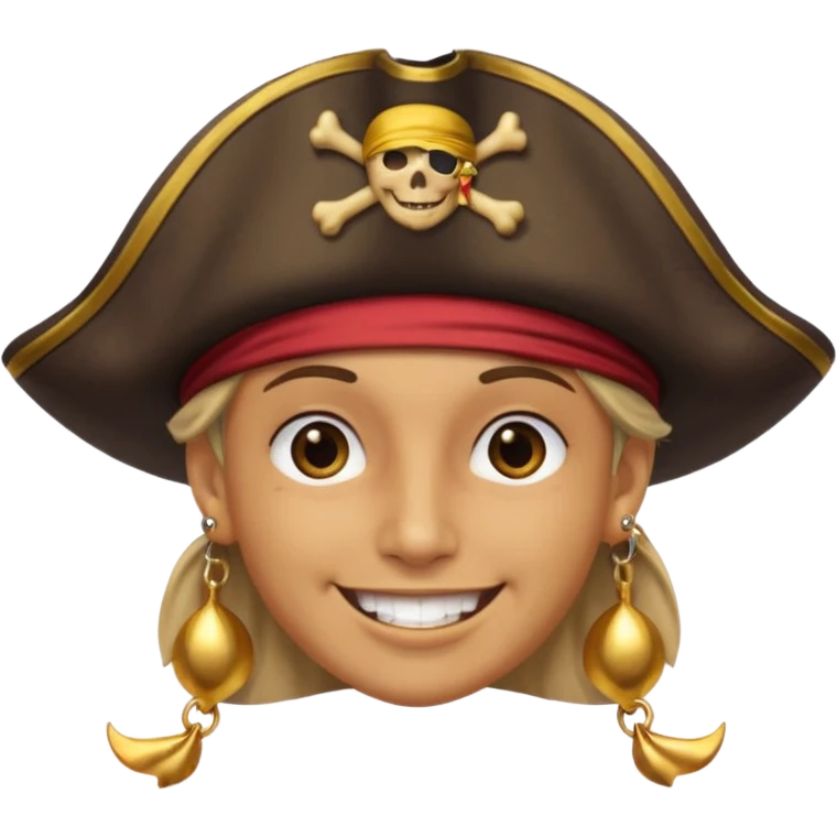 Face with a pirate hat emoji