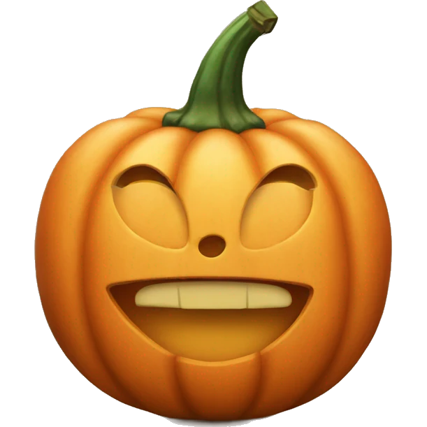 Heart shaped pumpkin emoji