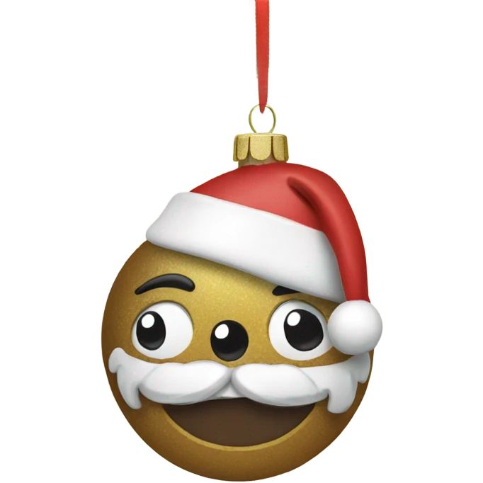 Christmas ornament emoji