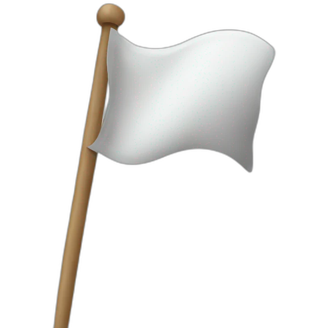 Surrender waving white flag emoji
