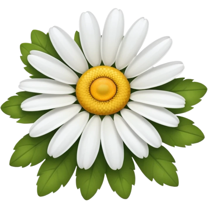 A white daisy  emoji