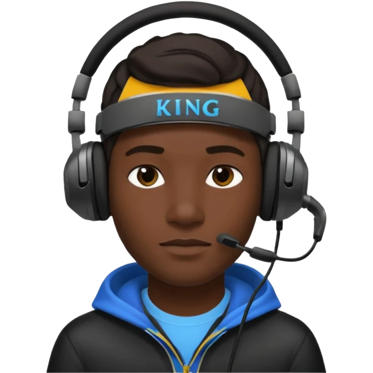 یه پروف گیمینگ بساز با اسم کینگ emoji
