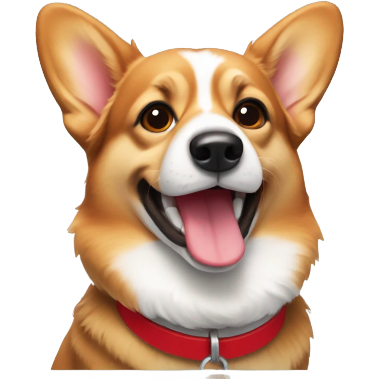 Corgi with red collar emoji