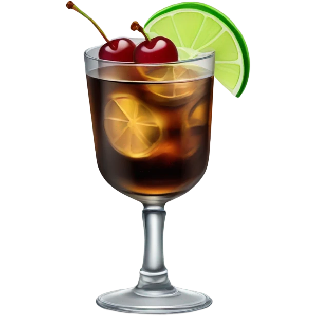 Whiskey and Coke  emoji