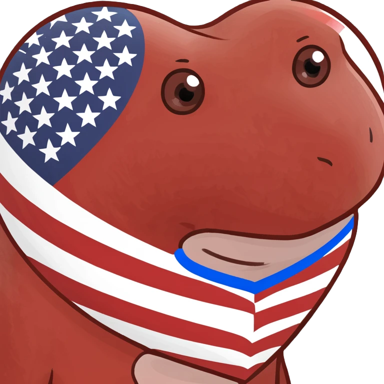 Heart with the American flag in it  emoji
