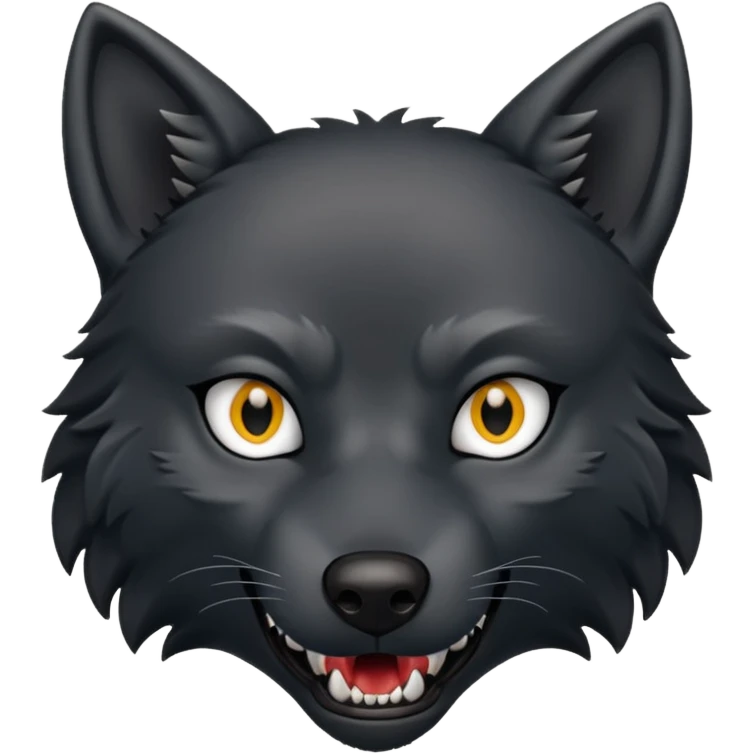 Lobo negro emoji