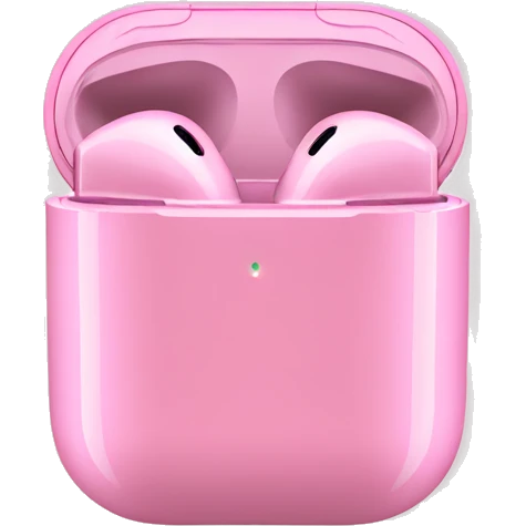 Pink airpods emoji
