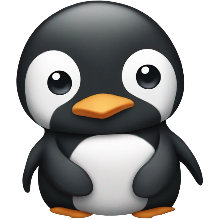 Penguin cuddle  emoji