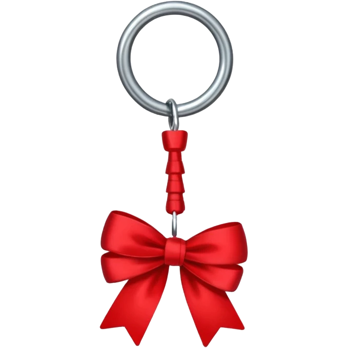 keys tied with a red bow emoji
